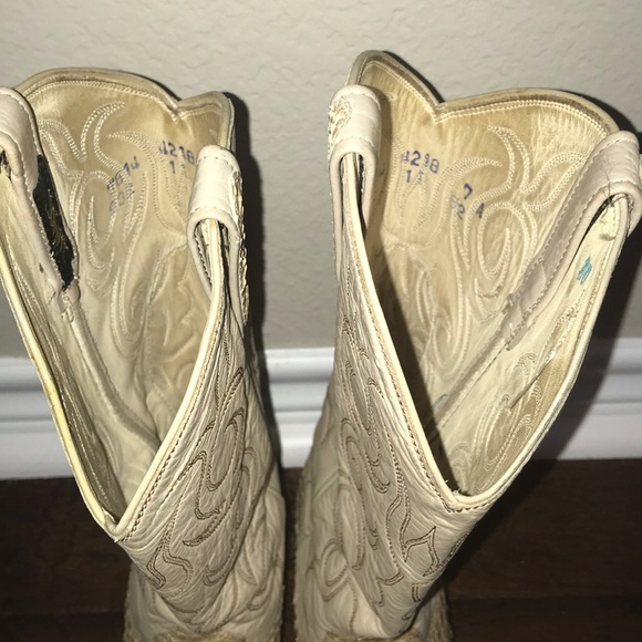RARE Dan Post snakeskin cowboy boots - Picture 3 of 14